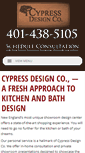 Mobile Screenshot of cypressdesignco.com